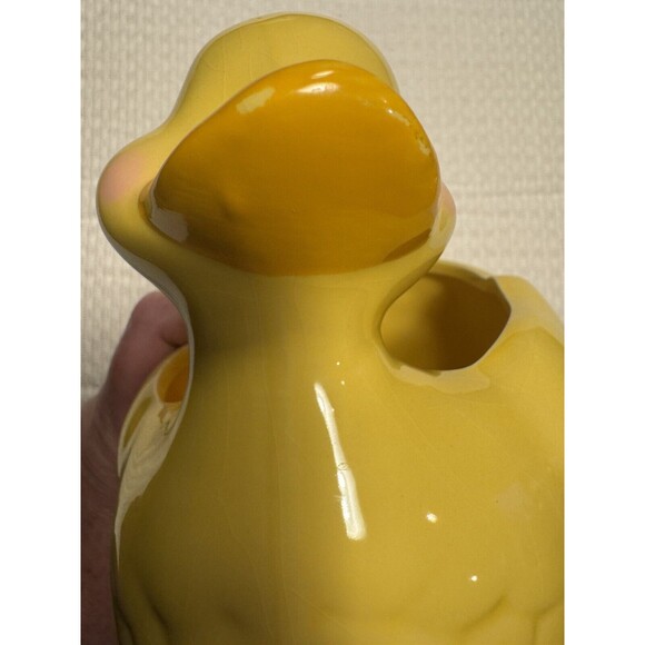 Wowser Ceramic Yellow Duckie Planter Vase 6 Inches - Picture 9 of 9